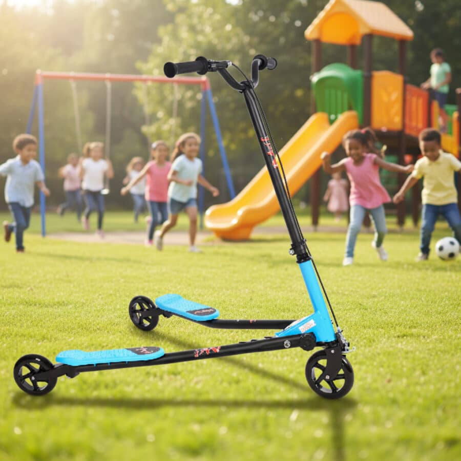 ⁦קורקינט סטריטר 3 גלגלים מקצועי בצבע תכלת|מקט streeterB⁩ – תמונה ⁦3⁩