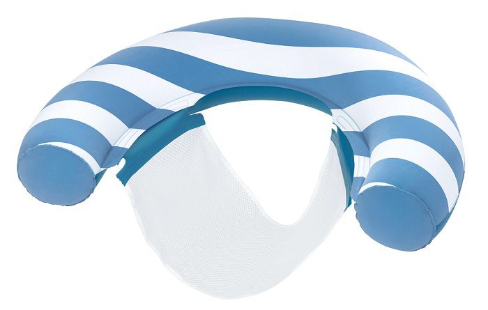 ⁦מושב מתנפח לבריכה דמוי קטיפה כולל משענת ורשת |119X67.5 סמ | דגם 43852⁩ – תמונה ⁦6⁩