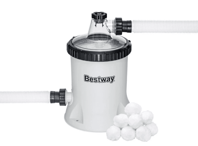 ⁦משאבת סינון מים 2025 + צמר | זרימת מים של 5678 ליטר/1500 גלון בשעה |מקט 58870 | BESTWAY⁩ – תמונה ⁦3⁩