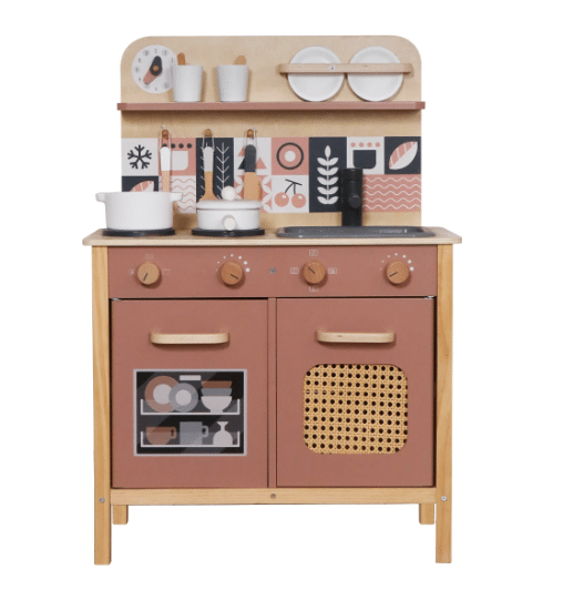 מטבח לילדים רטרו דגם אופיר - מטבחים מעץ לילדים