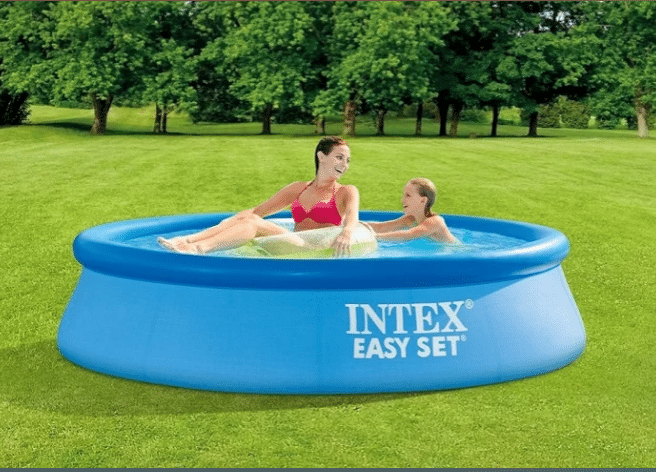 בריכה עגולה בהקמה מהירה בעלת שפה מתנפחת | 244X61 סמ| מקט 28106 | INTEX