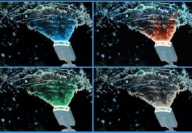 ⁦מזרקת לדים צבעונית ללא סוללות לבריכת עמודים ביתית | מקט 28089| INTEX⁩ – תמונה ⁦3⁩