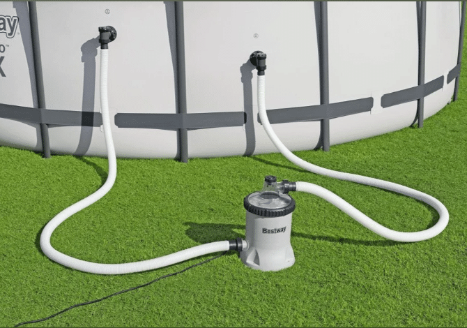 ⁦משאבת סינון מים 2025 + צמר | זרימת מים של 5678 ליטר/1500 גלון בשעה |מקט 58870 | BESTWAY⁩ – תמונה ⁦2⁩
