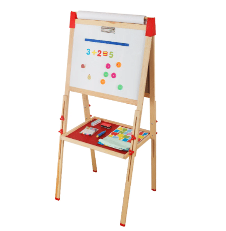 ⁦לוח ציור מתכוונן לילדים לגיר וטוש מגנטי| מקט W12B196B| בית העץ⁩ – תמונה ⁦2⁩