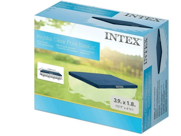 ⁦כיסוי עליון לבריכה אולטרה עמודים מלבנית ביתית | 400X200 סמ | מקט 28037| INTEX⁩ – תמונה ⁦5⁩