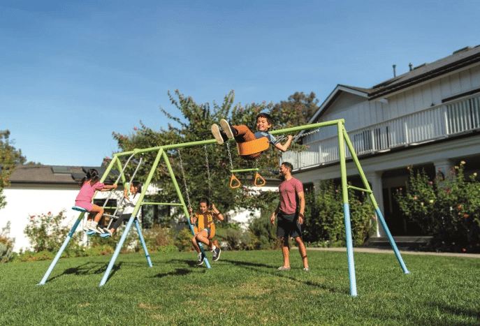 ⁦נדנדת ארבעה חלקים לחצר לילדים |4.42X2.35X2 מטר| מקט 44130| INTEX⁩ – תמונה ⁦4⁩
