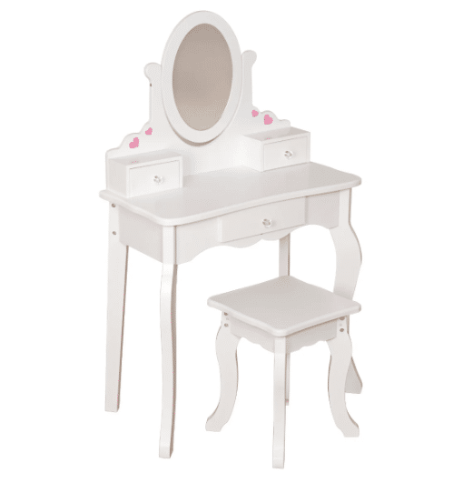 שידת איפור סינתיה לבנה | מקט W08H128B | בית העץ