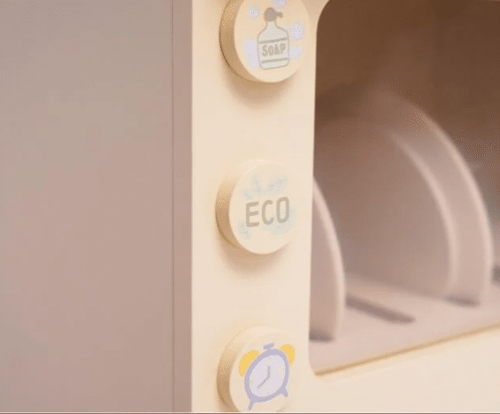 ⁦מדיח כלים מעץ לילדים | מקט W10D740 | בית העץ⁩ – תמונה ⁦3⁩