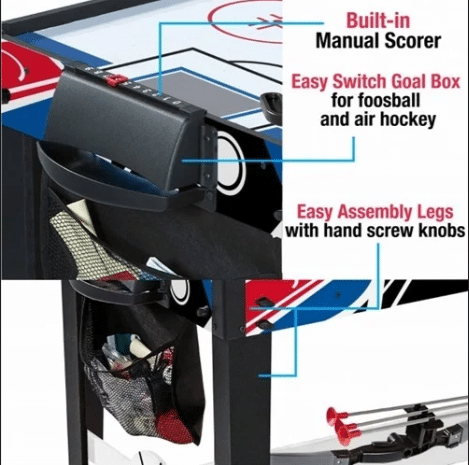 ⁦9 משחקים בשולחן משחק אחד מקספאן| 38.3X118.8X74.9 סמ | GT23007| MaxFun⁩ – תמונה ⁦2⁩