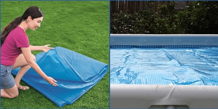 ⁦כיסוי עליון סולארי/תרמי לבריכה אולטרה מלבנית ביתית במידה 488X244 סמ | מקט 28029| INTEX⁩ – תמונה ⁦2⁩