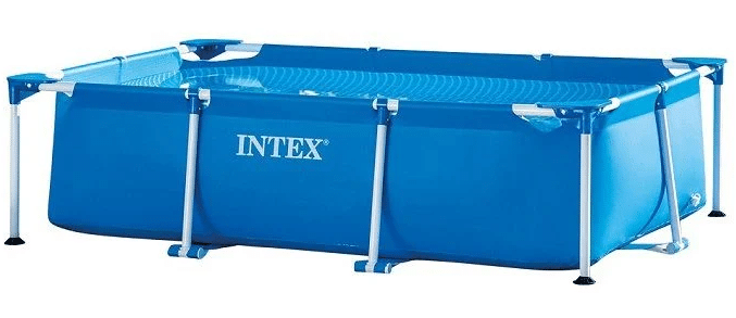 ⁦בריכת עמודים מלבנית כחולה | 260X160X65 סמ| מקט 28271| INTEX⁩ – תמונה ⁦2⁩