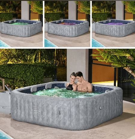 ⁦ג'קוזי מתנפח בייתי סן פרנסיסקו | Bestway | 230x230x71| 6001Q|SAN FRANCISCO| SPA⁩ – תמונה ⁦7⁩