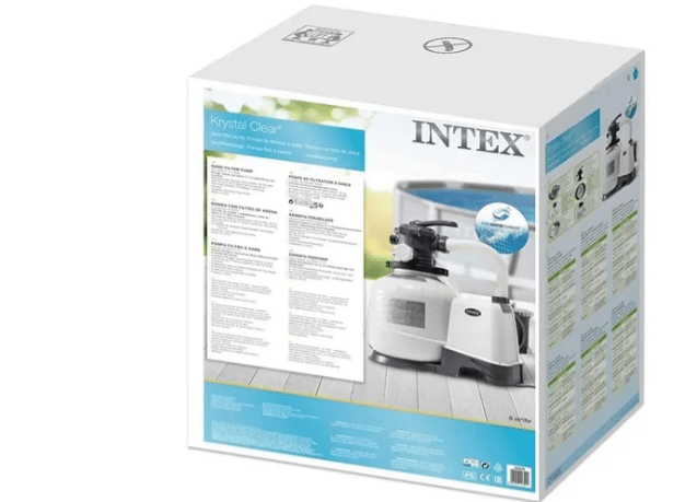 ⁦משאבה + מסנן חול 2800 גלון בשעה לבריכה + טיימר מובנה| מקט 26648| KRYSTAL CLEAR| INTEX⁩ – תמונה ⁦5⁩