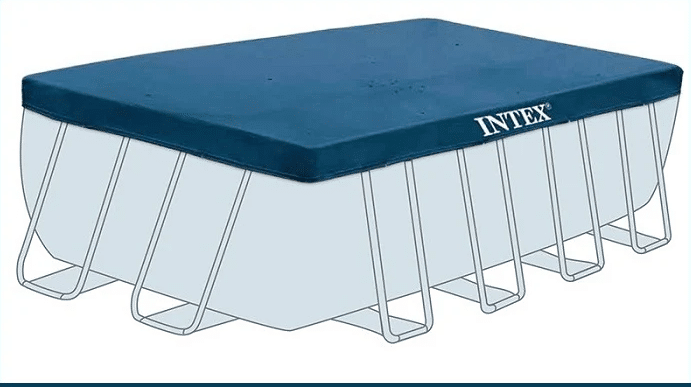 ⁦כיסוי עליון לבריכה אולטרה עמודים מלבנית ביתית | 400X200 סמ | מקט 28037| INTEX⁩ – תמונה ⁦4⁩