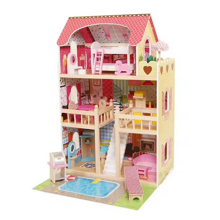 בית בובות לילדים מעץ דגם רונית | W06A333E