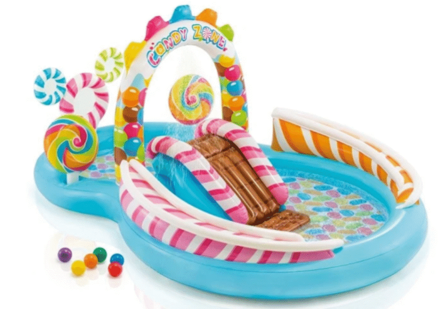 בריכת מתנפחת לילדים | טירת הסוכריות (295X191X130 סמ) INTEX