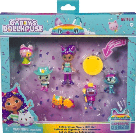 דף בית  צעצועים לילדים סט 6 בובות במסיבה בית בובות של גבי | Gabby’s Dollhouse | מק"ט 3652H