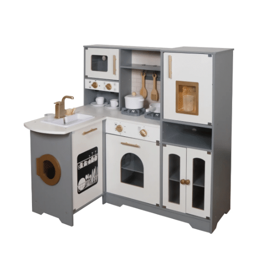 מטבח פינתי אלקטרוני דורון אפור לילדים W10C968BN מטבח פינתי אלקטרוני דורון אפור לילדים W10C968BN – תמונה 1