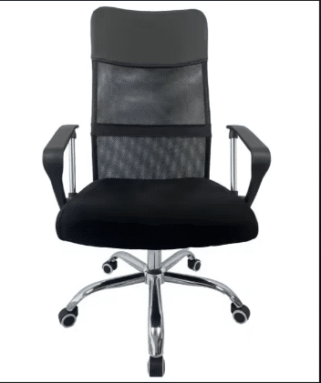 ⁦כיסא מנהלים ארגונומי אלגנטי עם ידיות בצבע שחור DAVID⁩ – תמונה ⁦3⁩