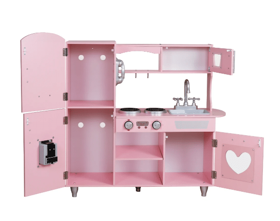 ⁦מטבח איילת ורוד מעץ לילדים W10C566⁩ – תמונה ⁦2⁩