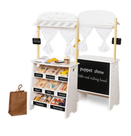 ⁦דוכן שוק מעץ לילדים W10A232⁩ – תמונה ⁦6⁩