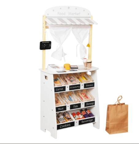 ⁦דוכן שוק מעץ לילדים W10A232⁩ – תמונה ⁦3⁩